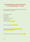 WCU CHEM 280 Final Exam Questions with Verified &NewLine;Answers &vert;2026&sol;2027 Update &vert; A&plus; Graded