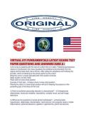 VIRTUAL ATI FUNDAMENTALS LATEST EXAMS TEST PAPER QUESTIONS AND ANSWERS SUR