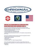 VIRTUAL ATI FUNDAMENTALS UPDATED FINAL EXAM QUESTIONS AND ANSWERS SURE