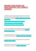 NSG3600- PEDS &lpar;EXAM 3&rpar; PQ QUESTIONS WITH 100&percnt; CORRECT ANSWERS