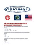AMT RMA UPDATD COMPREHESNIVE TEST SET QUESTIONS AND ANSWERS SUR