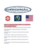 KNES 213 UPDATED EXAMS SCRIPT ALL QUESTIONS AND ANSWERS SURE