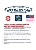 HESI RAD V2 ACTUAL EXAMINERS 2026 PAPER QUESTIONS AND ANSWERS SURE