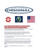 NAVY MPPEH REQUIREMENTS UPDATED FINAL EXAM QUESTIONS AND ANSWERS SURE
