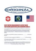 NAVY MPPEH REQUIREMENTS LATEST EXAM TEST PAPER QUESTIONS AND ANSWERS SURE