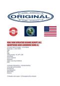 NSG 1600 UPDATED EXAMS SCRIPT ALL QUESTIONS AND ANSWERS SURE