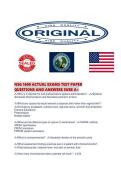 NSG 1600 ACTUAL EXAMS TEST PAPER QUESTIONS AND ANSWERS SURE