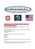 NSG 300 LATEST ALL EXAMS SCRIPT QUESTIONS AND ANSWERS SURE