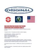 NSG 300 UPDATED EXAMS TEST PAPER QUESTIONS AND ANSWERS SURE