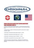 EPME UPDATED EXAMS TEST PAPER QUESTIONS AND ANSWERS SURE