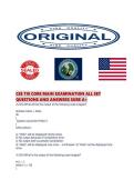 CSE 110 CORE MAIN EXAMINATION ALL SET QUESTIONS AND ANSWERS SURE