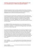 ONS ONCC Chemo Renewal Exam Newest 2026 Complete Questions And Correct Detailed Answers &lpar;Verified Answers&rpar;&vert;Already Graded A&plus;&NewLine;