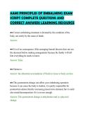 AAMI PRINCIPLES OF EMBALMING EXAM &NewLine;SCRIPT COMPLETE QUESTIONS AND &NewLine;CORRECT ANSWERS LEARNING RESOURCE 