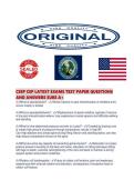 CSEP CEP LATEST EXAMS TEST PAPER QUESTIONS AND ANSWERS SURE