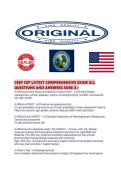 CSEP CEP LATEST COMPREHENSIVE EXAM ALL QUESTIONS AND ANSWERS SURE