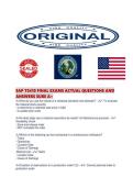 SAP TS410 FINAL EXAMS ACTUAL QUESTIONS AND ANSWERS SURE A&period;pdf