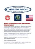 AFOQT LATEST UPDATED ACTUAL QUESTIONS AND ANSWERS SURE A&period;pd