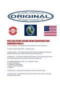 POLS 206 STUDY EXAMS GUIDE QUESTIONS AND ANSWERS SURE