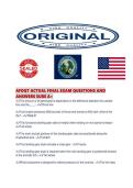 AFOQT ACTUAL FINAL EXAM QUESTIONS AND ANSWERS SURE 