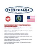 POLS 2026 EXAMS SCRIPT UPDATED QUESTIONS AND ANSWERS SURE