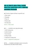 3B2 ULTIMATE ABSA FINAL PAPER&NewLine;PRACTICE QUESTIONS WITH VERIFIED&NewLine;ANSWERS PACKAGE&NewLine;