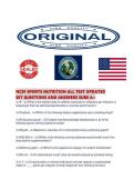 NCSF SPORTS NUTRITION ALL TEST UPDATED SET QUESTIONS AND ANSWERS SURE A&period;pdf