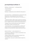 psychopathologie hoofdstuk 14