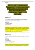 NR565 Final Exam Advanced Pharmacology Fundamentals Study Guide and Comprehensive Test Bank Review 2026&sol;2027 Chamberlain College Exam Preparation