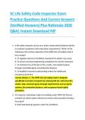 SC Life Safety Code Inspector Exam &NewLine;Practice Questions And Correct Answers &NewLine;&lpar;Verified Answers&rpar; Plus Rationale 2026 &NewLine;Q&A&vert; Instant Download Pdf