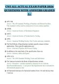 CWI ALL ACTUAL EXAM PAPER 2026&NewLine;QUESTIONS WITH ANSWERS GRADED&NewLine;A&plus;&NewLine;