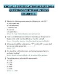 CWI ALL CERTIFICATION SCRIPT 2026&NewLine;QUESTIONS WITH SOLUTIONS&NewLine;GRADED A&plus;&NewLine;