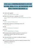 CWI ALL COMPREHENSIVE STUDY&NewLine;GUIDE 2026 FULL QUESTIONS AND&NewLine;SOLUTIONS GRADED A&plus;
