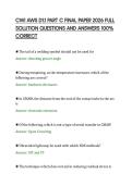 CWI AWS D1&period;1 PART C FINAL PAPER 2026 FULL&NewLine;SOLUTION QUESTIONS AND ANSWERS 100&percnt;&NewLine;CORRECT