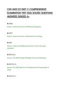 CWI AWS D1&period;1 PART C COMPREHENSIVE&NewLine;EXAMINATION TEST 2026 SOLVED QUESTIONS&NewLine;ANSWERS GRADED A&plus;