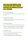 ACCT 2000 LOWE ARDOIN 2 FINAL&NewLine;PAPER UPDATED SCRIPT PREMIUM&NewLine;QUESTIONS AND PREMIUM SOLUTIONS&NewLine;FULLY REVIEWED&NewLine;