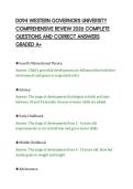 D094 WESTERN GOVERNORS UNIVERSITY&NewLine;COMPREHENSIVE REVIEW 2026 COMPLETE&NewLine;QUESTIONS AND CORRECT ANSWERS&NewLine;GRADED A&plus;