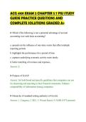 ACG 4101 EXAM 2 CHAPTER 5 7 FIU STUDY&NewLine;GUIDE PRACTICE QUESTIONS AND&NewLine;COMPLETE SOLUTIONS GRADED A&plus;