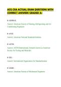 ACG CXA ACTUAL EXAM QUESTIONS WITH&NewLine;CORRECT ANSWERS GRADED A&plus;&NewLine;