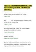 ACG CXA COMPREHENSIVE EXAMINATION&NewLine;TEST SOLVED QUESTIONS AND ANSWERS&NewLine;GRADED A&plus;