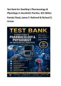 Full Test Bank for Stoelting's Pharmacology & Physiology in Anesthetic Practice 6th Edition by Flood Rathmell & Urman Chapters 1&ndash;47 Verified Questions & Rationales Updated 2026&sol;2027 CRNA Review