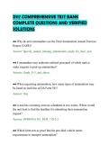 D117 COMPREHENSIVE TEST BANK&NewLine;COMPLETE QUESTIONS AND VERIFIED&NewLine;SOLUTIONS