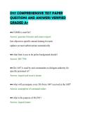 D117 COMPREHENSIVE TEST PAPER&NewLine;QUESTIONS AND ANSWERS VERIFIED&NewLine;GRADED A&plus;&NewLine;