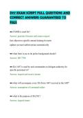 D117 EXAM SCRIPT FULL QUESTIONS AND&NewLine;CORRECT ANSWERS GUARANTEED TO&NewLine;PASS&NewLine;