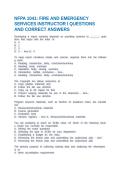 NFPA 1041&colon; FIRE AND EMERGENCY SERVICES INSTRUCTOR I QUESTIONS AND CORRECT ANSWERS