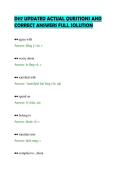 D117 UPDATED ACTUAL QUESTIONS AND&NewLine;CORRECT ANSWERS FULL SOLUTION&NewLine;