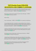 N675 Exam UPDATED QUESTIONS AND &NewLine;CORRECT ANSWERS
