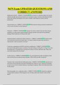 N675 Exam UPDATED QUESTIONS AND &NewLine;CORRECT ANSWERS