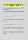 N675 Wk 9 Exam UPDATED QUESTIONS &NewLine;AND CORRECT ANSWERS