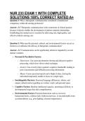 NUR 233 EXAM 1 WITH COMPLETE SOLUTIONS 100&percnt; C&NewLine;ORRECT RATED A&plus;