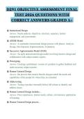 D291 OBJECTIVE ASSESSMENT FINAL&NewLine;TEST 2026 QUESTIONS WITH&NewLine;CORRECT ANSWERS GRADED A